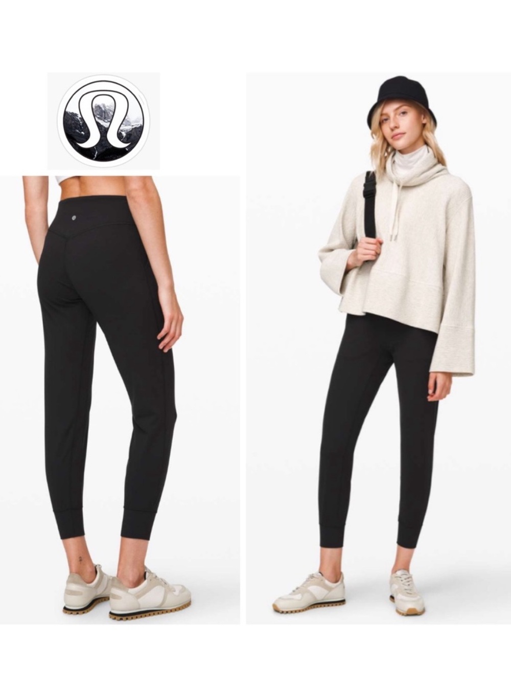 Lululemon Sz 4 Align Jogger *28" in Black Nulu Materiall